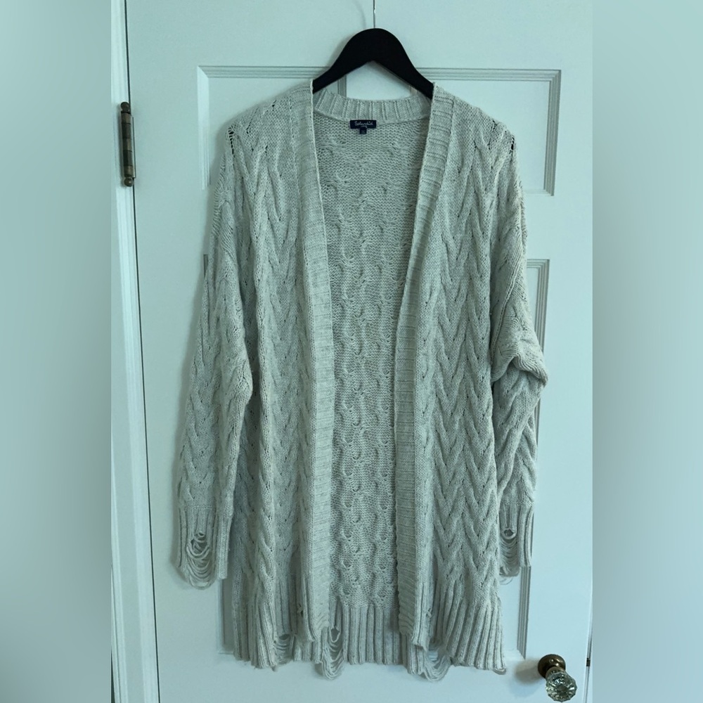 Splendid cable knit cardigan Size L